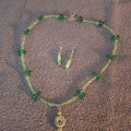 St Patrick's Necklace and earrings