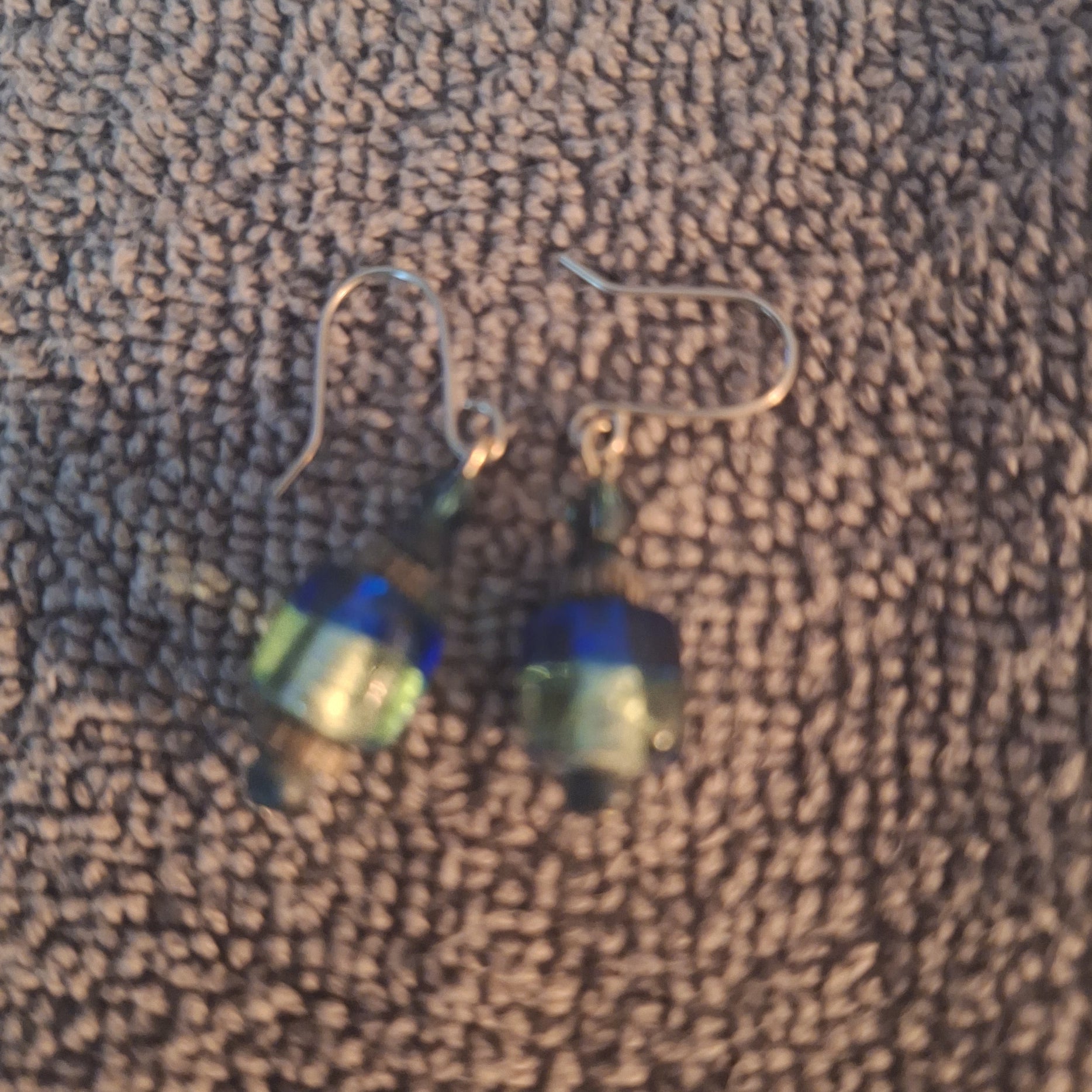 2 Tone Blue earrings