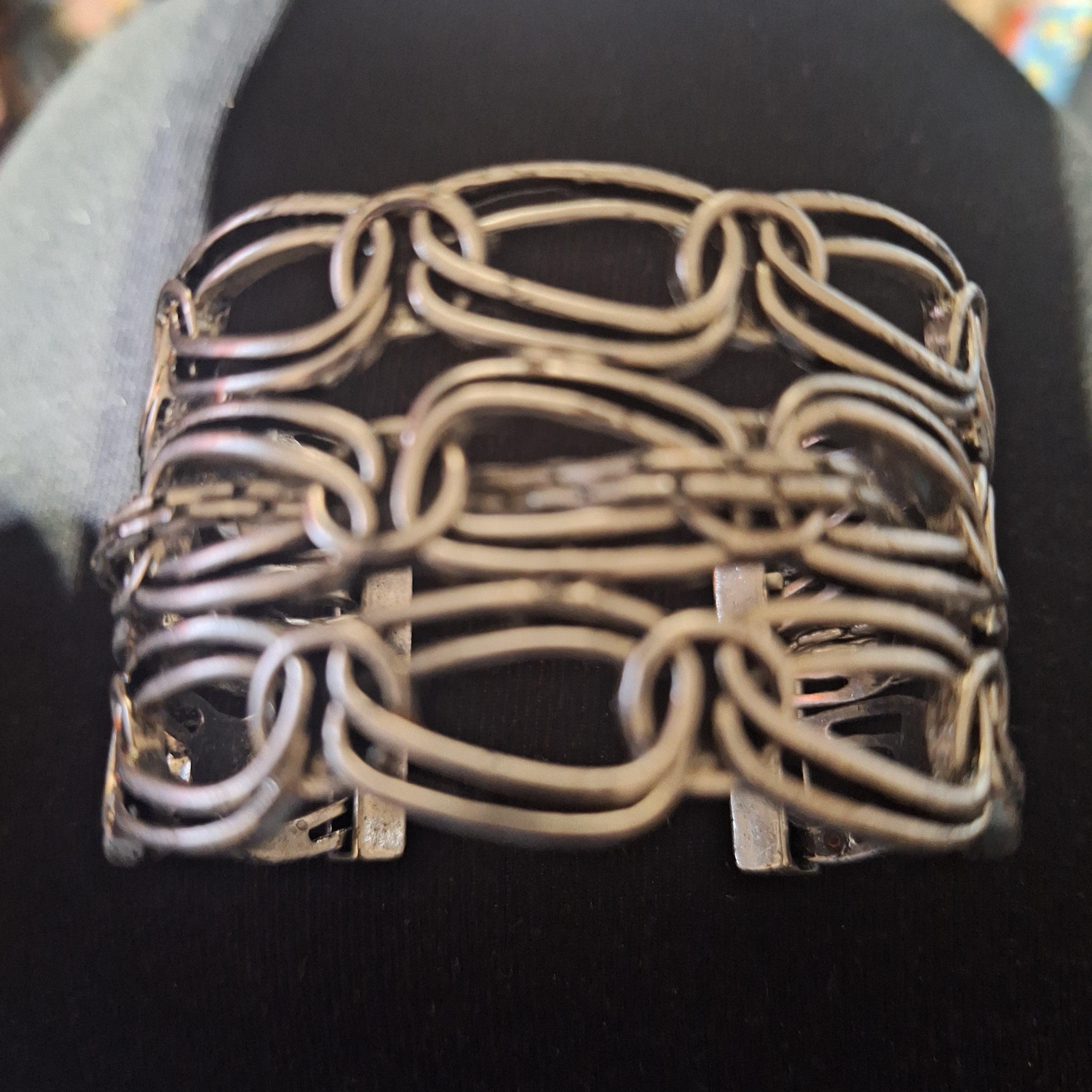 Silver tone Cuff